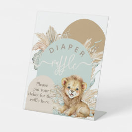Es ist ein Baby Safari Theme Lion Baby Shower Sockelschild
