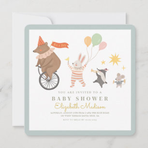 Es ist ein Baby Shower Animal Band Einladung