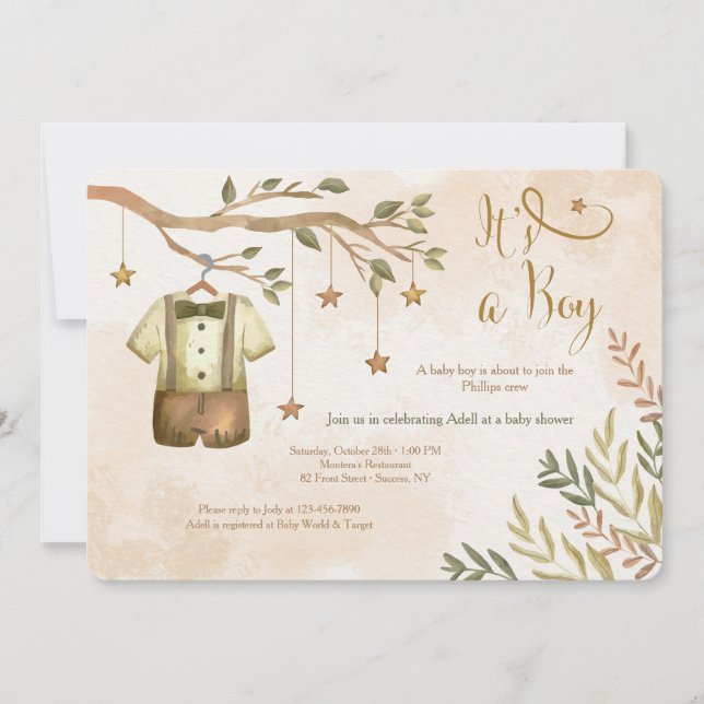 Es ist ein Baby-Shower-Einladungen Einladung (Vorderseite)