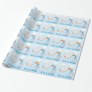 Es ist ein Baby Stork Baby Wrapping Paper Geschenkpapier
