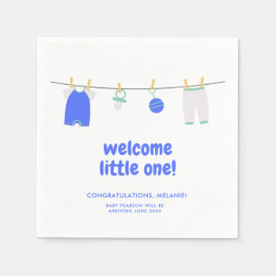 Es ist ein Baby Welcome Little One Baby Dusche Nap Serviette