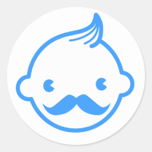 Es ist ein Babyaufkleber für Junge Runder Aufkleber