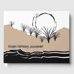 Es ist ein Beach-Party, das glücklich ist, Geburts Gästebuch