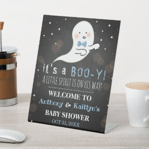 Es ist ein Boo-y! Little Spirit Halloween Baby Dus Sockelschild