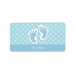 Es ist ein "Boy Address Label" Adressaufkleber
