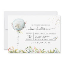 Es ist ein Boy Balloon | Einladung der Babydusche