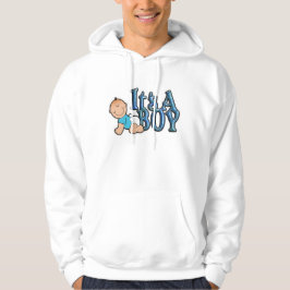 Es ist ein Boy Blue Text mit Baby Hooded Sweatshir Hoodie