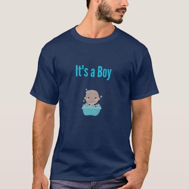 Es ist ein Boy - Bubble Bad T-Shirt (Vorderseite)