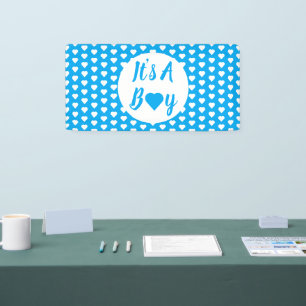 Es ist ein Boy Heart Pattern Banner