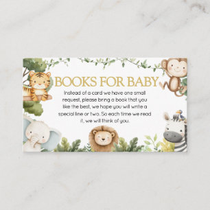 Es ist ein Boy Jungle Safari Animal Books for Baby Begleitkarte