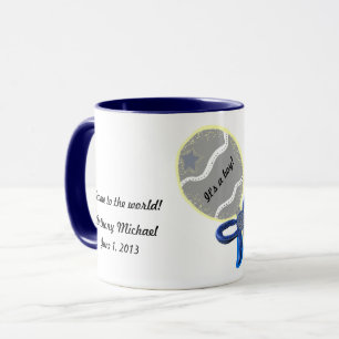 Es ist ein Boy Rattle Welcome to the World CUSTOMI Tasse