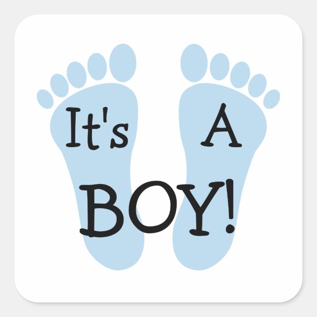 Es ist ein Boy Sticker (Vorderseite)