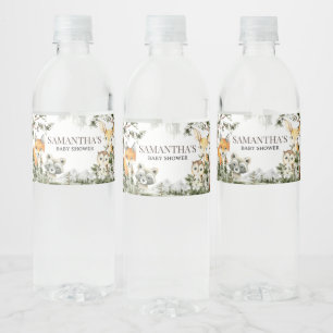 Es ist ein Boy Woodland Tiere Wasserflaschenetikett