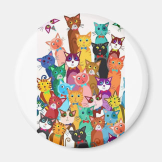 Es ist ein Cat's World Kühlschrank Magnet