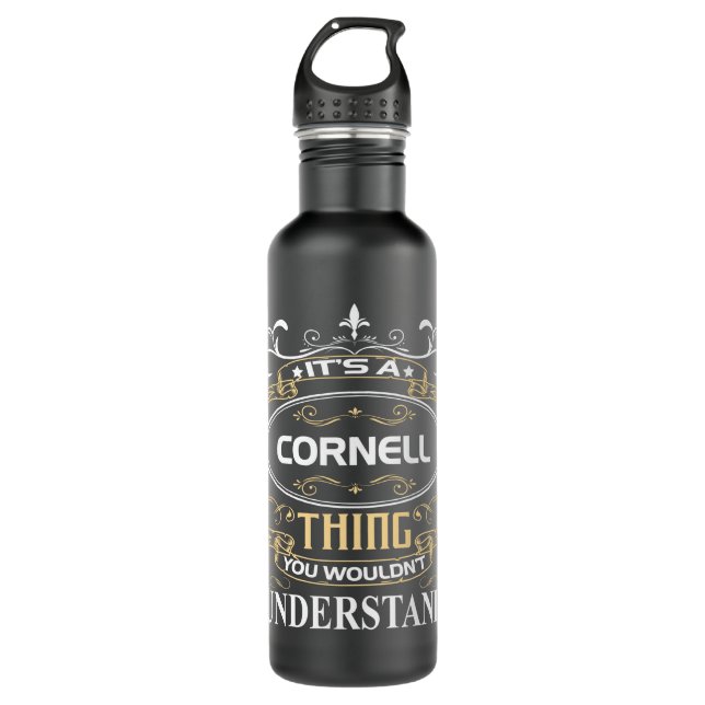 Es ist ein Cornell-Ding, das man nicht verstehen w Edelstahlflasche (Vorderseite)