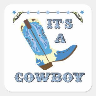 Es ist ein Cowboysticker Quadratischer Aufkleber