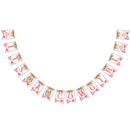 Es ist ein Cowgirl Baby Duschpferde pink Wimpelkette