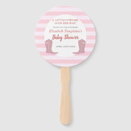 Es ist ein Cowgirl Country Baby Dusche Fans Fächer