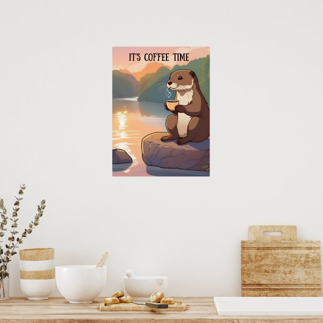 Es ist ein Dekor der Café-Zeit-Wand Poster (Küche)