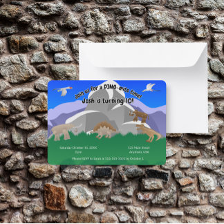 Es ist ein DINO-Mite Geburtstag Einladung