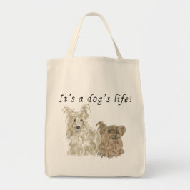 Es ist ein Dog's Life Yorkshire Terriers Dog Art Z Tragetasche