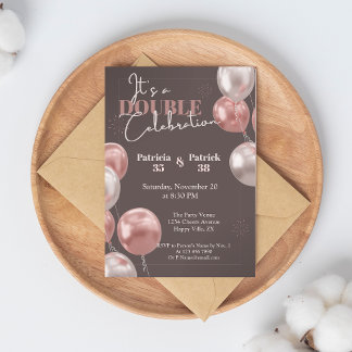 Es ist ein doppeltes Feiertagsgeschenk Einladung