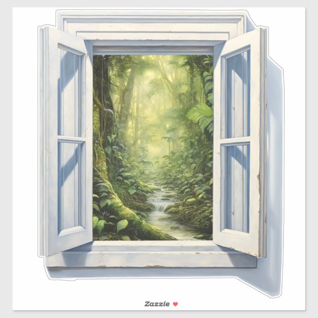 Es ist ein Dschungel da draußen! Aufkleber (Blatt)