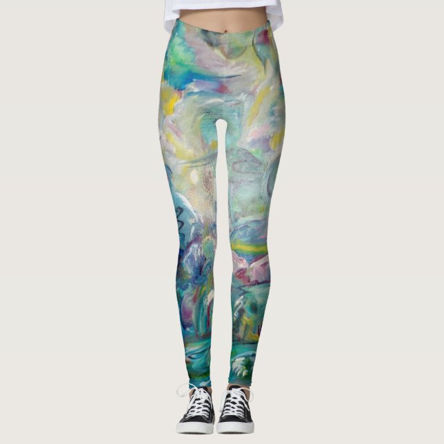 "Es ist ein Dschungel da draußen" Leggings (Vorderseite)