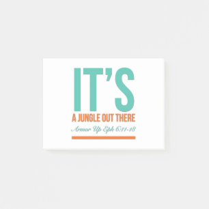 Es ist ein Dschungel da draußen Post-it Klebezettel