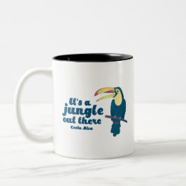 Es ist ein Dschungel dort draussen Toucan Costa Zweifarbige Tasse