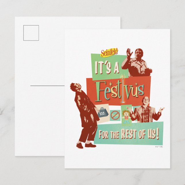 Es ist ein Festivus für den Rest von uns Postkarte (Vorne/Hinten)