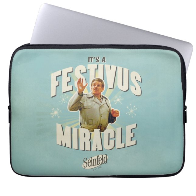 Es ist ein Festivus-Wunder Laptopschutzhülle (Vorderseite)