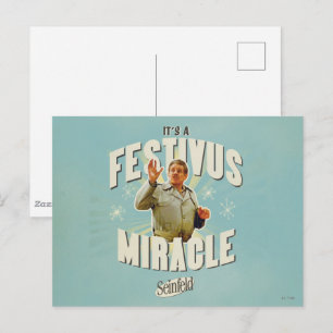 Es ist ein Festivus-Wunder Postkarte