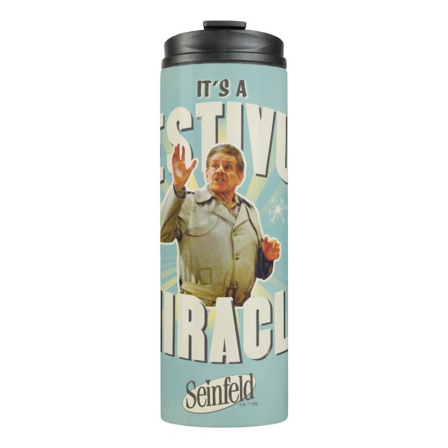 Es ist ein Festivus-Wunder Thermosbecher (Vorderseite)