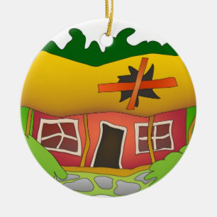 Es ist ein Fixiermittel - Oberleder Keramik Ornament