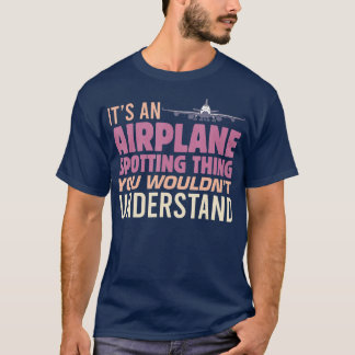 Es ist ein Flugzeug, das Dinge aussucht, die man n T-Shirt