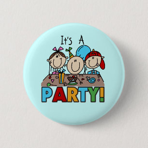Es ist ein Geburtstagsfeier T-Shirts und Geschenke Button