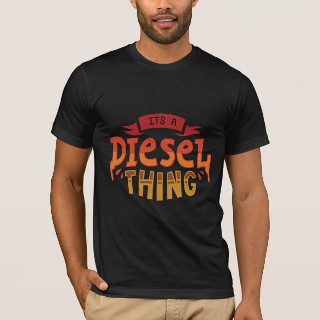 Es ist ein Geschenk für Lastwagenfahrer mit Diesel T-Shirt (Vorderseite)