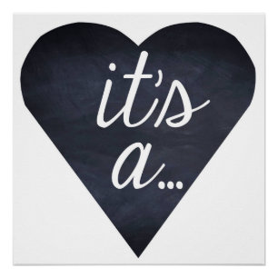 Es ist ein… Geschlecht aufdeckt, Junge oder Poster