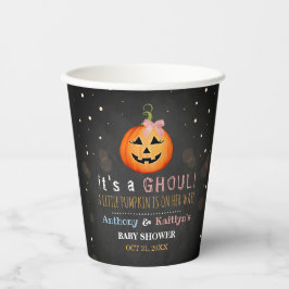 Es ist ein Ghoul! Little Pumpkin Halloween Kinderd Pappbecher