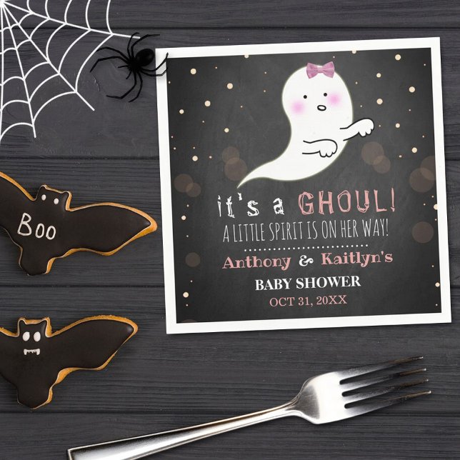 Es ist ein Ghoul! Little Spirit Halloween Baby Dus Serviette (Von Creator hochgeladen)