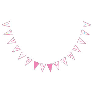 Es ist ein Girl ABC Pastellfarben Banner