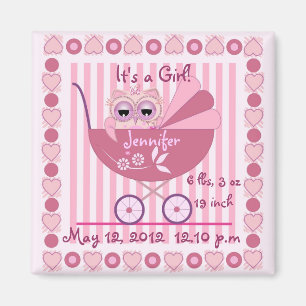 Es ist ein Girl Baby Announcement Magnet