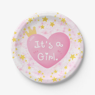 Es ist ein Girl Baby Shower Paper Teller