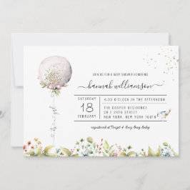 Es ist ein Girl-Ballon | Einladung der Babydusche