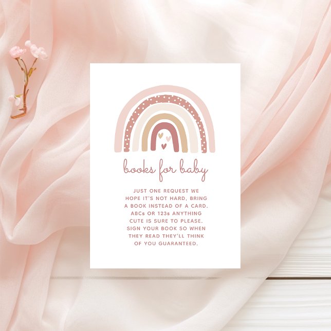 Es ist ein Girl-Boho-Regenbogen für Baby Begleitkarte (Von Creator hochgeladen)