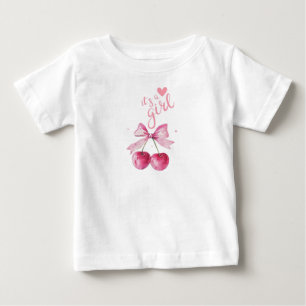 Es ist ein Girl Cherry Baby T - Shirt