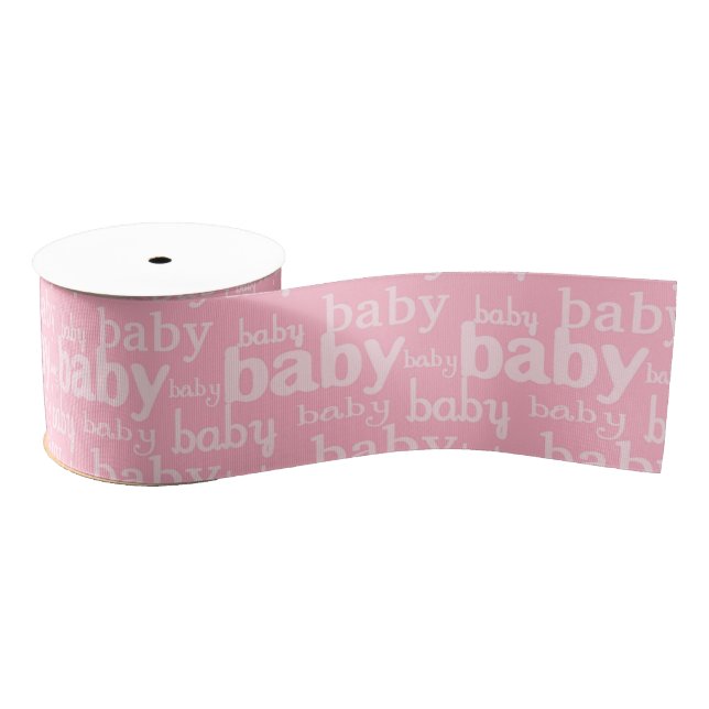 Es ist ein Girl Pink Baby Dusche Party Ripsband (Spule)