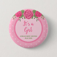 Es ist ein Girl-Pink-Polka-Dot und eine Blumenbaby