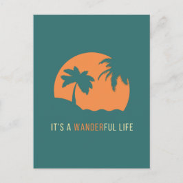 Es ist ein glückliches Leben Postkarte